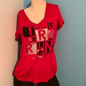 True Religion shirt w/ worldwide listing of cities